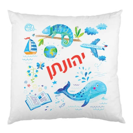 כרית נוי זיקית שם