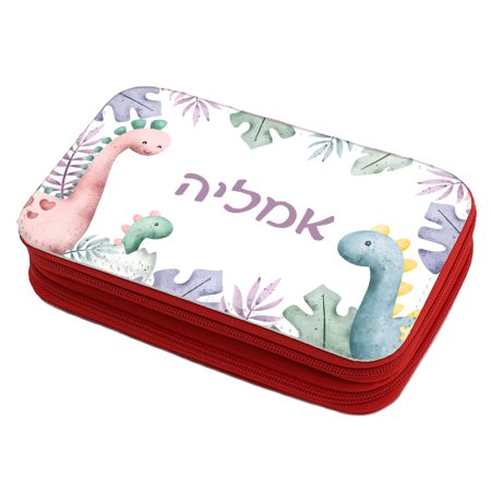 קלמר עם ציוד דינוזאורים