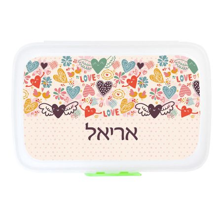 קופסת אוכל מלבנית – אהבה