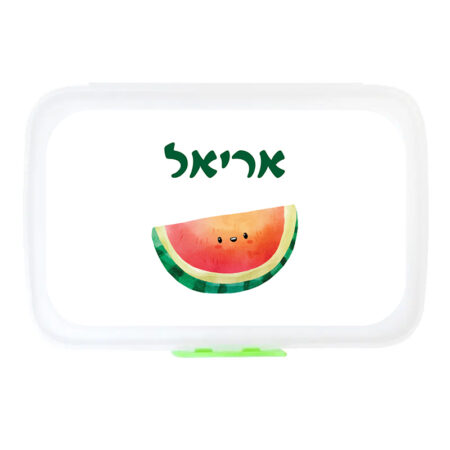 קופסת אוכל מלבנית – אבטיח