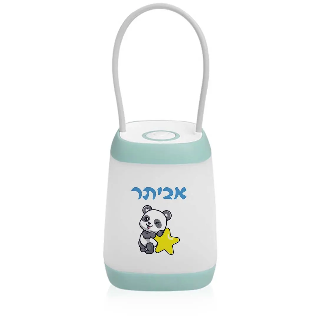 עששית עם עיצוב דובי כוכב עם שם הילד מתנות לגני ילדים ובתי ספר